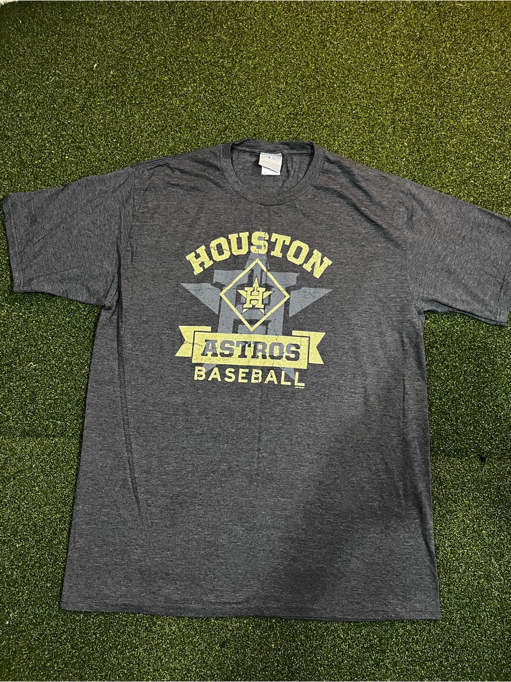 Houston Astros baseball Gray T-Shirt MLB Genuine Mens XL